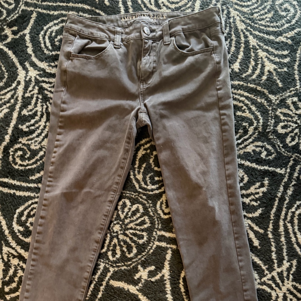 American Eagle Outfitters Women's Cropped Pants - Brown